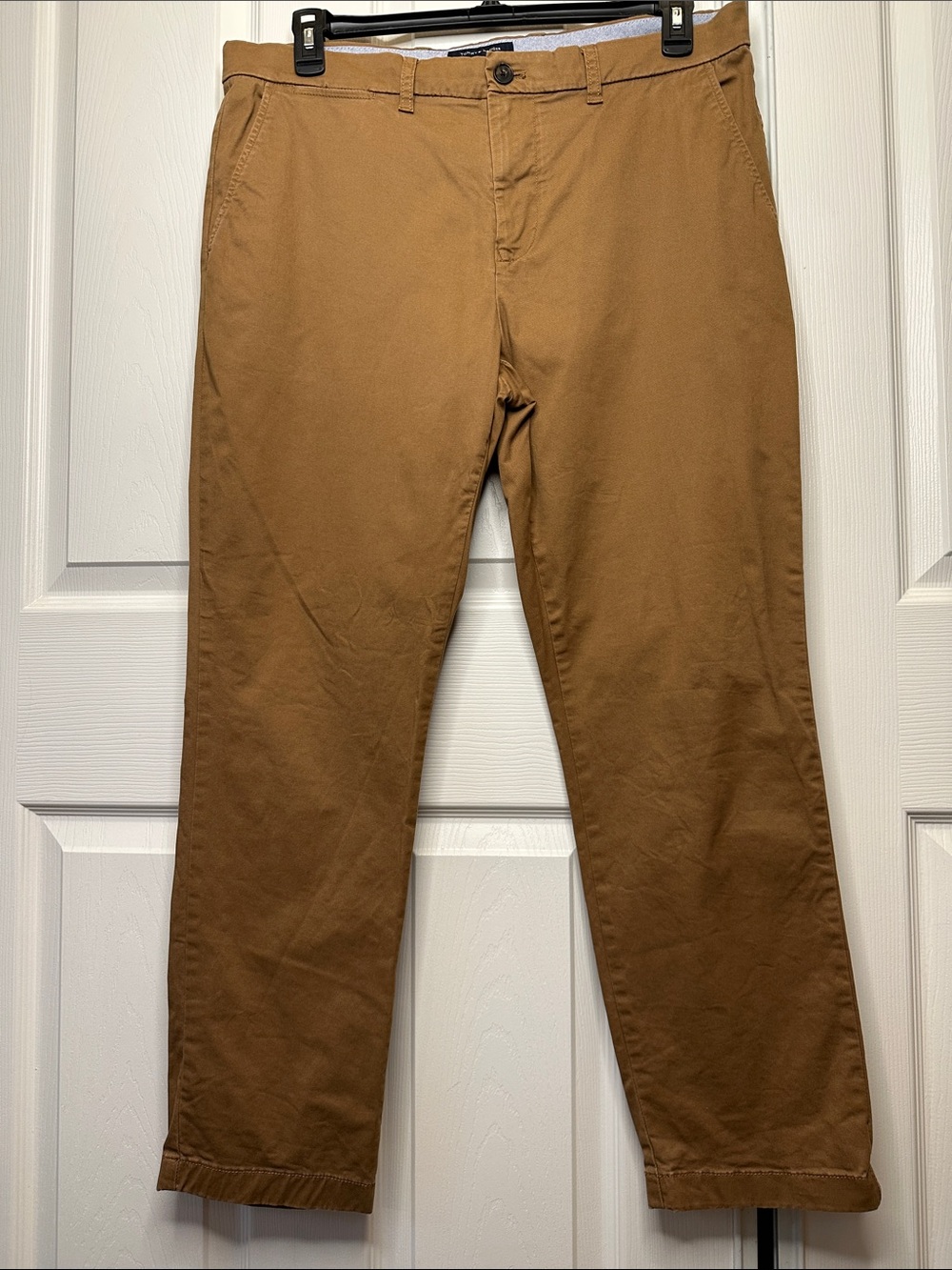 Tommy Hilfiger Slim Fit Men’s Chino Pants — Tan/Mustard Brown